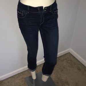 White House Black Market Denim Jean Capri Pants